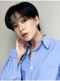 10代20代30代耳かけショート前髪ありハンサムショートカット