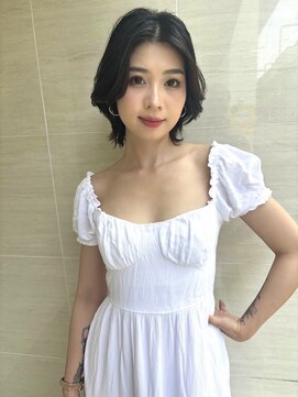 オーロ(ORO) 黒髪暗髪スタイルボブレイヤー暗めカラー