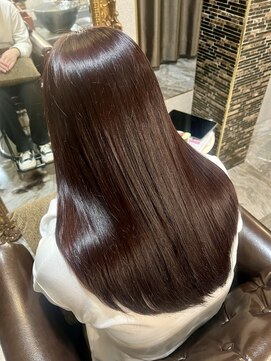 ヘアーアトリエ ラフェル(hair atelier Rafel) ロングヘア/レイヤーカット/レッドカラー/艶髪