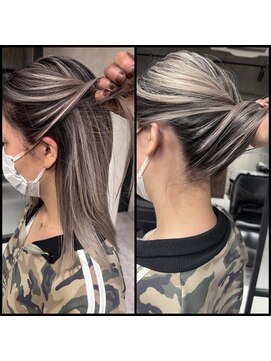 アコ(Aco) ★襟足も筋感しっかりのシャドウルーツバレイヤージュ★