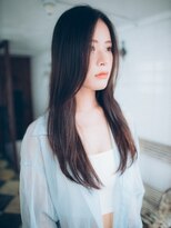 ルシード スタイル サーヴ(LUCIDO STYLE SERVE)&nbsp;透明感グレージュ長めバングナチュラルカラーフェミニンロング