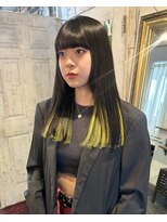 トロニー(TLONY) インナーエクステ/エクステ染め/黒髪インナー/重ためバング