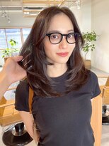 クシェル(kuschel)&nbsp;韓国レイヤーカットx似合わせカットx大人可愛いフェミニンロング