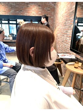 オーガニック アトリエ 大宮(organic+atelier) 大人可愛い丸みボブピンクラベンダーベージュベビーピンク