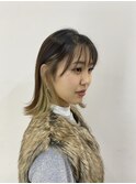 インナーカラー×ミルクティーベージュ10代・20代・30代
