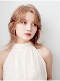 ミディアムレイヤー 美髪 透明感 イメチェン くびれ 髪質改善