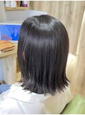 美髪縮毛矯正×切りっぱなしボブ【カミケン方木田】