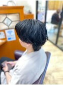 韓国風センターパート／メンズパーマ
