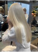 ミルクティーベージュハイトーンカラーダブルカラーレイヤー韓国