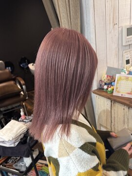 ルモ ヘアー 泉佐野店(Lumo hair) ダブルカラー ホワイトピンク