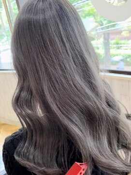 ビー オン ディー ヘア 池袋(BonD hair) 透明感◎グレーカラー【池袋/髪質改善/ハイライト】