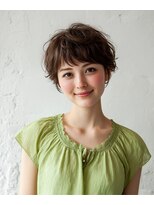 バイエイト(X８)&nbsp;マッシュショート×マロンベージュ