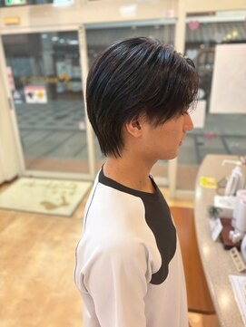 ヒラトヤ 肴町店 ナチュラルショート×ショコラアッシュ韓国風ビジネスカジュアル