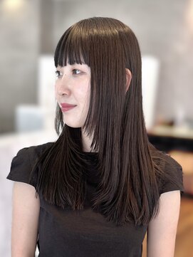 アトロ(Atoro) 梅田/レイヤー/ボブ/暗めカラー/グレージュ/ニュアンスカラー