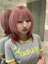 ロンドルピナス 小倉(Lond Lupinus)&nbsp;ミディアムヘア暗めカラー/デザインカラー/フェイスフレーミング