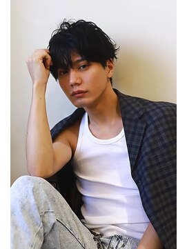 MEN’S HAIR/サーフカール/刈り上げセンターパート/春日井駅