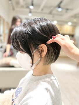 アルクバイネオリーブ 荻窪店(arc by neolive) ミニボブ×インナーホワイトグレージュ