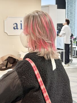 エアー 青山(AIR) デザインカラーレッドカラーブロンドベージュカラー