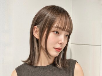 コネクトヘアデザイン バイ マツダ(CONNECT hair design by Matsuda)の写真/【南平駅北口/半個室あり】デザインカラーであなたのスタイルに新しい風を！ハイライトで遊び心をプラス♪