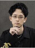 スパイキーショート×ルーズショート×ピンパーマ×men's