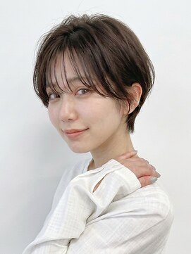 ルーム 大通店(ROOM) 小顔効果◎くびれショートボブ×艶髪レイヤーココアブラウン