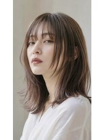 ロイロ(LoiLo)&nbsp;やわらかブラウンの透け感ミディ