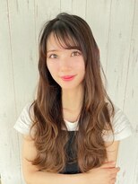 アグ ヘアー イコール 新小岩店(Agu hair equal)&nbsp;《Agu hair》2wayバング波巻ロング×numberA.ベースケアミルク