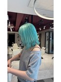 爽やかミントグリーンボブ☆