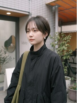 キビト(kibito) 耳掛けショートコンパクトショートマッシュショート20代30代40代
