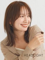 レイグロー バイ ヘッドライト 東海店(RAYGLOW by HEADLIGHT)&nbsp;韓国レイヤー大人くびれ小顔ハッシュカットミルクブラウン