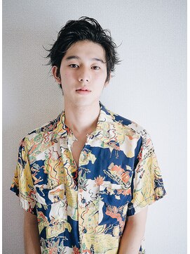 アカ(ACA) 【ACA】アップバングニュアンスパーマサイドパート