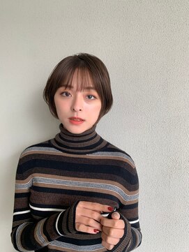 アピッシュ 国分寺(apish) まとまる大人ショートボブ/小顔カット 前田真吾