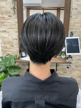 アトリエナガノ(atelier nagano) ショートボブ/ニュアンスカラー/センターパート/ブルージュ