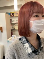 ティティーサッポロ(tity sapporo)&nbsp;乾かしただけできまるピンク切りっぱなしボブ