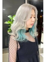 リア 大阪梅田(Ria)&nbsp;～インナーカラー　水色カラー～【Ria 大阪 梅田】