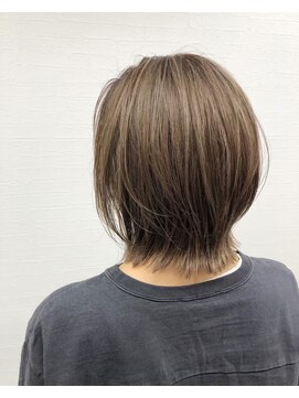 ハクバイジェービー 稲毛(hak by jb) 前髪/マチルダボブ/ピンクベージュ/インナーグレージュ[稲毛駅]
