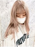 【ミルクティーべージュ】[ケアブリーチ/ハイトーンカラー] 