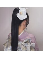 ラルム 仙台(LARME)&nbsp;ハイパーツヤツヤストレートポニーテール