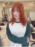 orange × face layer cut