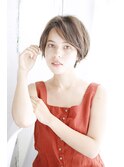美髪質改善ピンクブラウンエアリーロング切りっぱなしボブ/093
