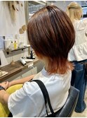 30代40代50代越谷/インナーカラー/オレンジ