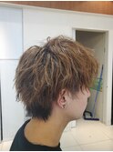 縦落ちパーマメンズヘア