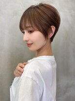 ロンド ストラーダ 心斎橋(Lond strada)&nbsp;ショート×ハイライト白髪ぼかし×シアーカラー[心斎橋]