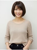 40代にオススメ★上品シンプルボブ
