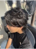 動きあるフェザーパーマ