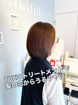 ケアアンドデザイン 今里本店(care&design fulfill) 明るい白髪染めで透明感アップ!+20代30代40代50代