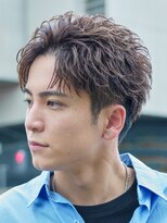 フィフス 原宿(fifth)&nbsp;原宿ニュアンスパーマメンズカットラウンドマッシュシャドウ30代