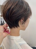 アイドットプラスサッポロ 札幌(i.+SAPPORO)&nbsp;前髪あり小顔くせ毛カバーベージュカラー丸みショートボブヘア