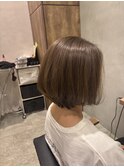 重めショートボブ