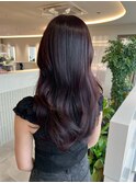 桑名ロングレイヤーカットハッシュカット透明感カラー重めロング